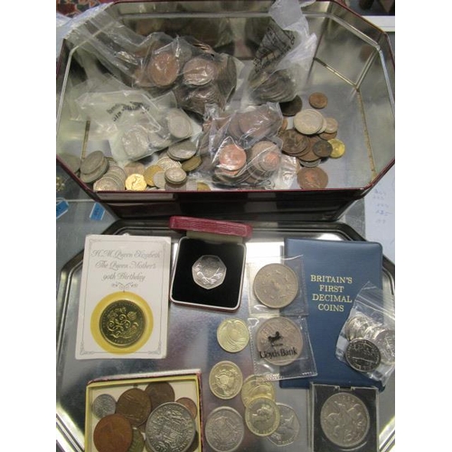 354 - Coins to include Crowns, pennies, two-shillings and others