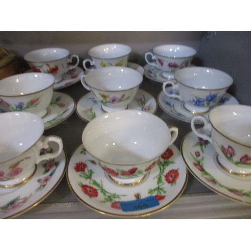 366 - A Bell fine bone china part tea service circa 1940, together with a Franklin porcelain 'Months of th... 