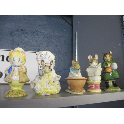 371 - Beswick models of Beatrix Potter characters circa 1960-1970, together with other models to include a... 