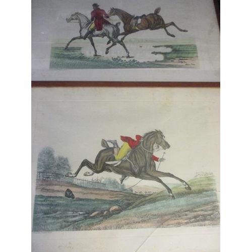 375 - Carle and Horace Vernet, four horse prints together with other antique prints A/F