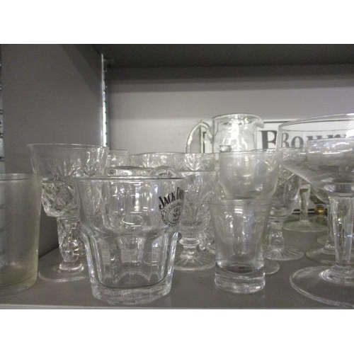 415 - Stuart Crystal water glasses and mixed glassware to include etched champagne saucers