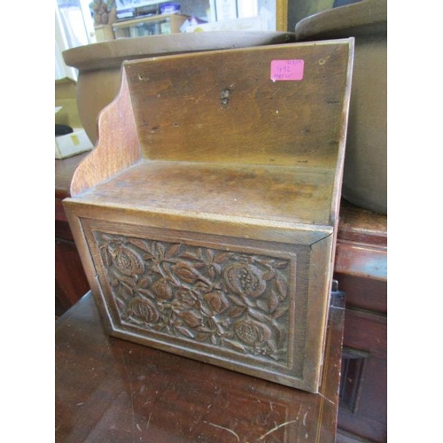 492 - An Edwardian inlaid mahogany and cane fronted linen basket with cane-work back, hinged lid and cloth... 