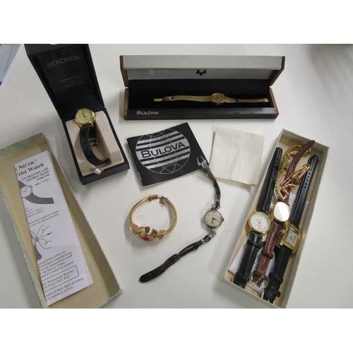 254 - A mixed lot of dress watches to include an Avia ladies' wristwatch and a Bulova ladies' watch