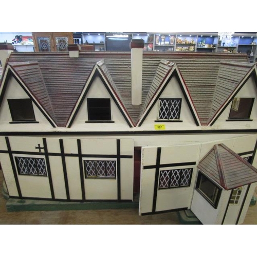 257 - A large dolls house, 25