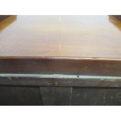 264 - A Victorian mahogany Wellington chest of eight graduated drawers with a galleried top, on a plinth, ... 