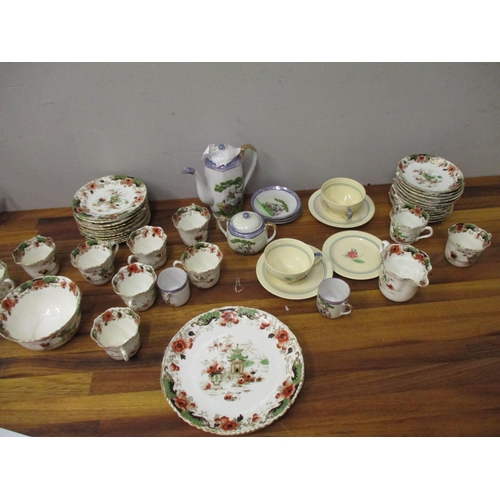 94 - Teaware to include an Atlas china part teaset, a Japanese part teaset, Susie Cooper cups and saucers... 