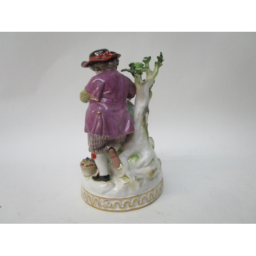 183 - A late 19th century Meissen figure group, 'Summer' after the models by M V Acier of a boy and girl, ... 