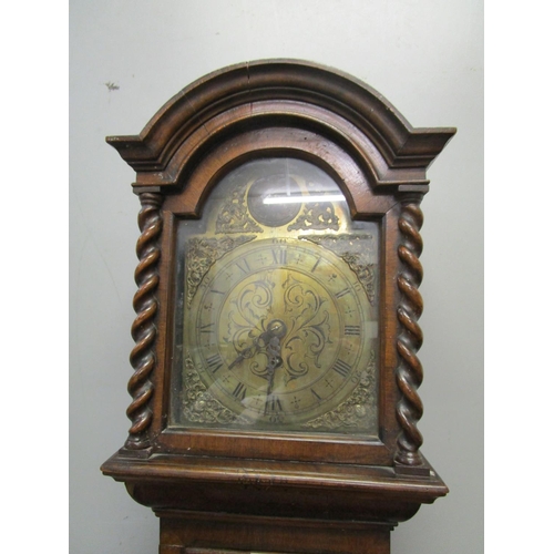 84 - A Victorian Granddaughter clock in the style of an early 18th century long case clock. The case havi... 