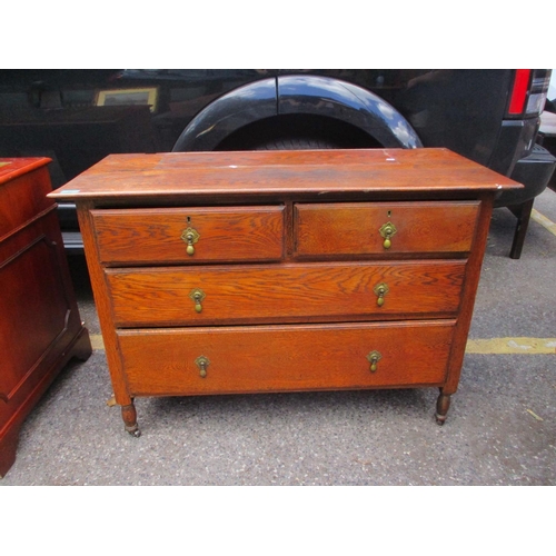 441 - An early 20th century chest of two short and two long drawers 30