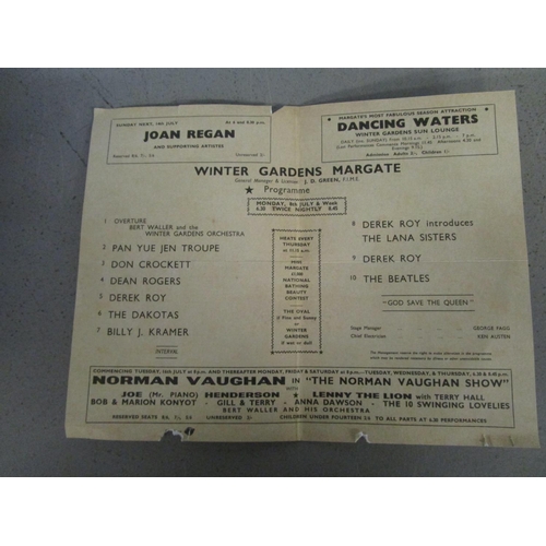 100 - The Beatles at Winter Gardens, Margate 14 July and The Beatles at the Royal Hall, Harrogate 8th Marc... 