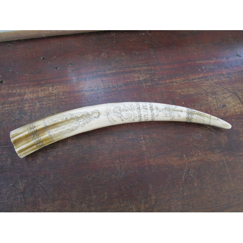 114 - A composition resin copy of a scrimshaw tusk
Location: RWB