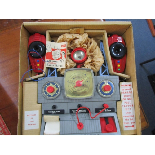 96 - Circa 1950 a Dan Dare electronic space control radio station merit toy, in box
Location: 1:4