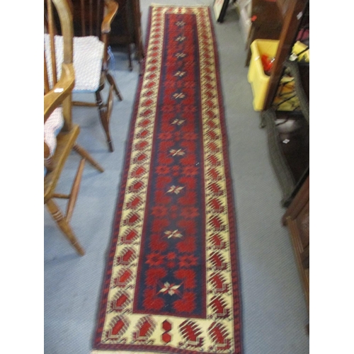 68 - Two Middle Eastern rugs having geometric designs and multiguard borders
Location: RAM