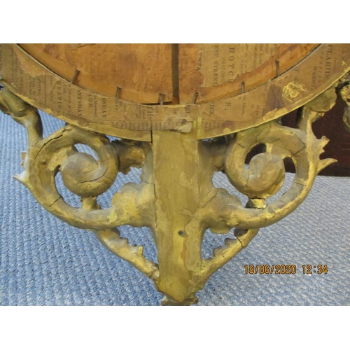 80 - A late 19th century French gilt Girondole wall mirror with candle sconces having a horn and floral d... 