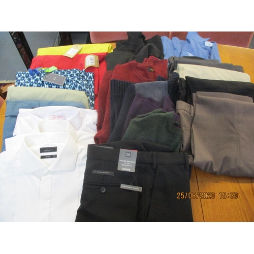 31 - Gents clothing to include a Douglas Winter jacket and others, sizes M & L, together with shirts, sho... 