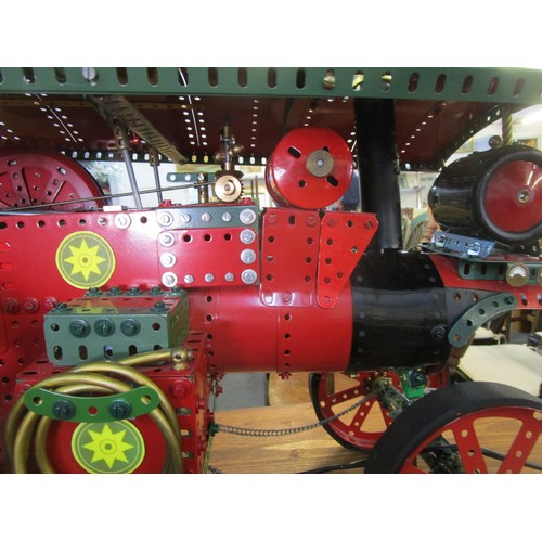 66 - A Meccano model in the form of a large working Traction Engine Winston Churchill II, electric motor ... 