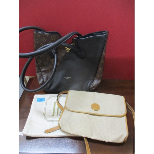 136 - A late 20th century Fendi shoulder bag A/F, together with a modern bag in the style of a well known ... 