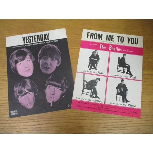 126 - A quantity of 1960s Beatles related music to include words and music to From Me to You and Yesterday... 