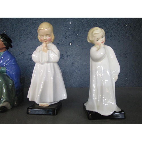 208 - A group of Royal Doulton figurines to include The Balloon Girl HN2818, Tuppence a Bag HN2320, The Fa... 