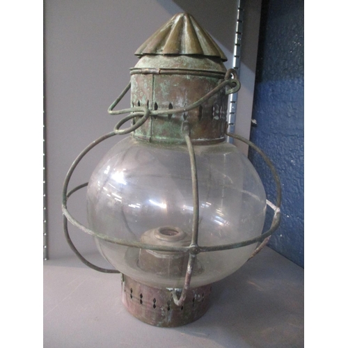 104 - An early 20th century hanging ship's lantern 31 cm high
Location: 6.1