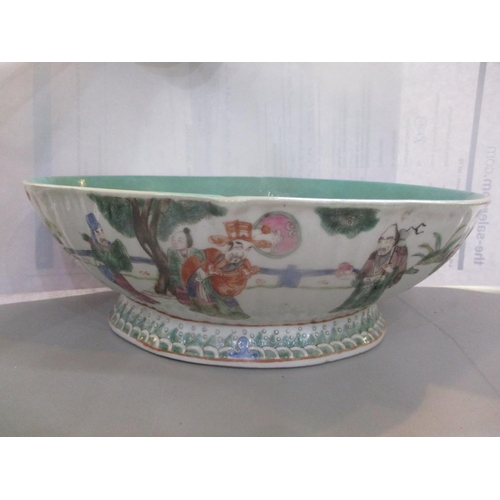 110 - A late 19th century Chinese Tangzhi bowl 8 cm h x 25 cm w
Location: 6.1