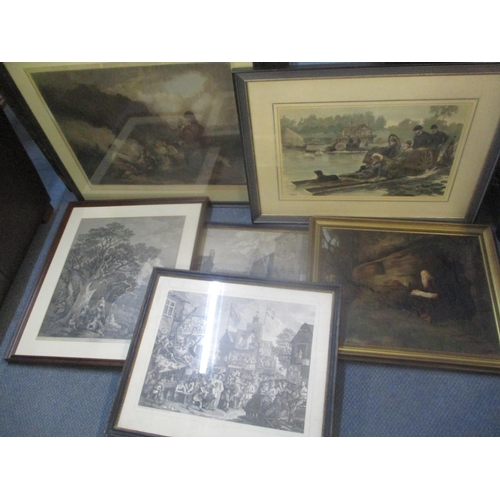 118 - Engravings and prints to include 18th century Hogarth etchings
Location: RAF