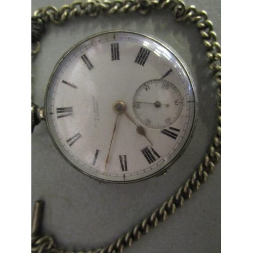 12 - A Victorian silver cased J W Benson, London pocket watch with fusee movement, signed to movement, se... 