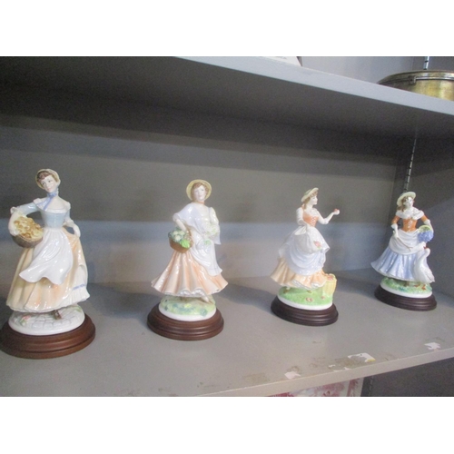 161 - Four Royal Worcester Pastoral Collection limited edition figures all numbered 1545/5000 to include G... 