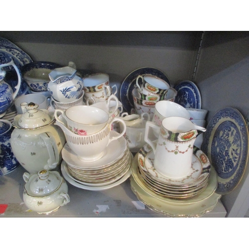 218 - A mixed lot to include blue and white china, Royal Stafford part tea set and other items
Location: 8... 