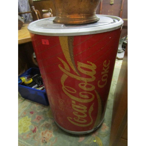 32 - A mixed lot to include Retro Coca Cola fridge fashioned as a can, without cable (did not meet PAT te... 