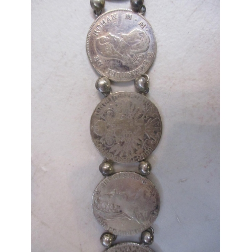 226 - 1773-1796 Order of Malta silver coin belt consisting of twenty coins to include a 1790 30 Tari, 1796... 