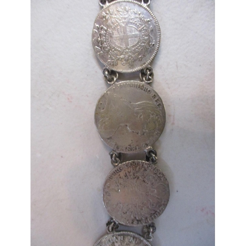 226 - 1773-1796 Order of Malta silver coin belt consisting of twenty coins to include a 1790 30 Tari, 1796... 