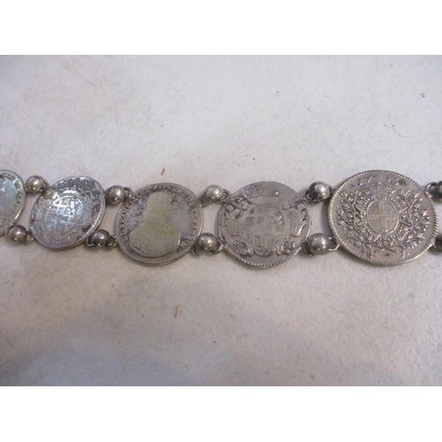 226 - 1773-1796 Order of Malta silver coin belt consisting of twenty coins to include a 1790 30 Tari, 1796... 