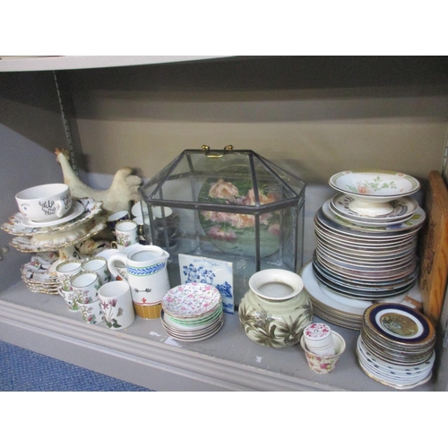 545 - A mixed lot to include Royal Doulton picture plates and a teaset, together with Ridgeways, the Botan... 