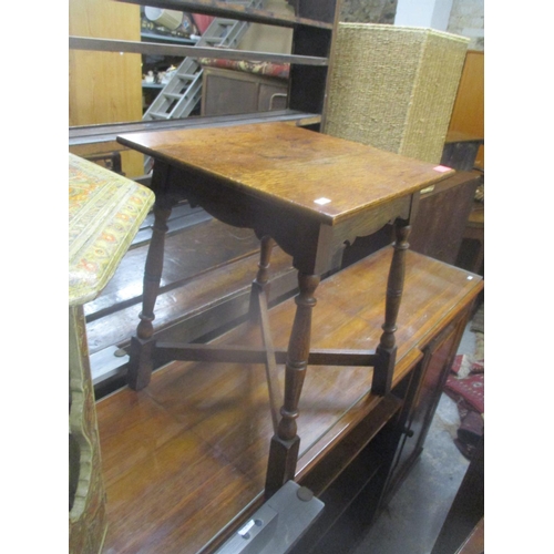 115 - Mixed furniture to include an 18th century oak gate leg table, a middle eastern octagonal occasional... 