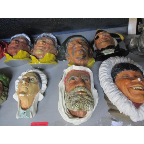 143 - Ten 1960's Bossons masks A/F