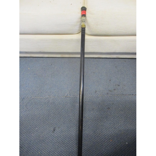 160 - An early 20th century sword stick with bone handle