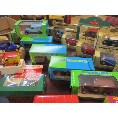 192 - Models of Yesterday vans, boxed, together with mixed late 20th/early 21st Century die cast vehicles