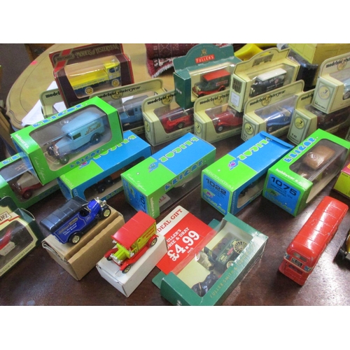 192 - Models of Yesterday vans, boxed, together with mixed late 20th/early 21st Century die cast vehicles