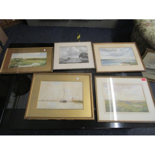 397 - A group of Victorian and later watercolours to include W.W. May - 