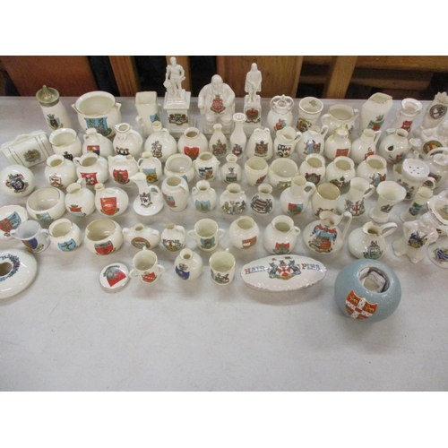 63 - A large quantity of Arcadian ware, W.H. Goss and similar ornaments together with a Carlton ware matc... 