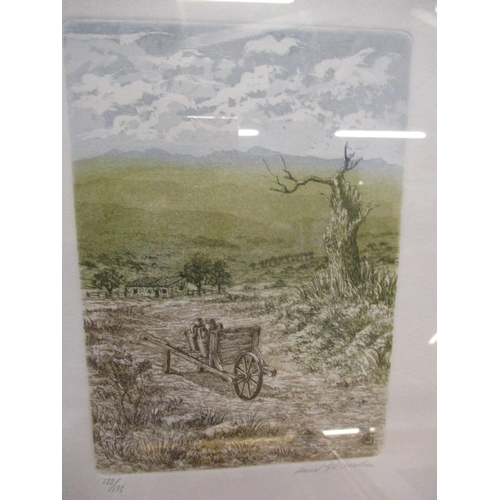 176 - Ray Swaffield - Fisherman on the beach, a watercolour, 20x30cm signed lower left hand corner, mounte... 