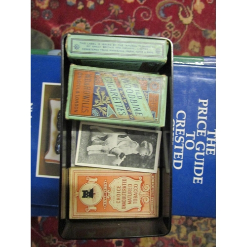 95 - A small group of Wills cigarette cards, some in original boxes, books on collecting crested china, a... 