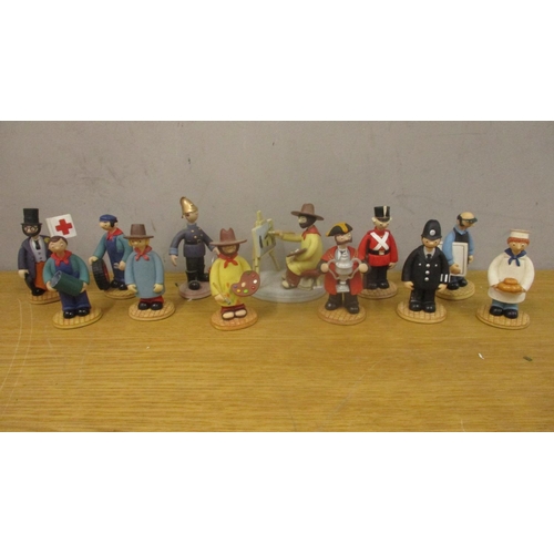 278 - Twelve Camberwick Green figures to include The Artist, Diddle, Mr Crockett and others