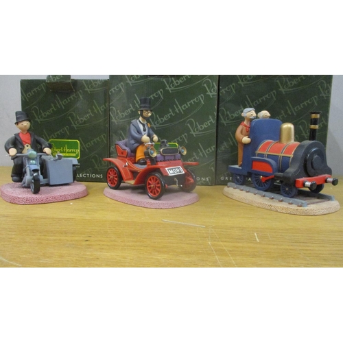 302 - Three Camberwick Green models comprising Roger Varley on his motorbike, Dr Mopp in his car and Lord ... 