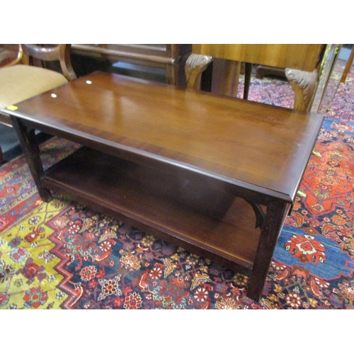 315 - A quantity of mixed reproduction chairs (5) and a reproduction mahogany coffee table