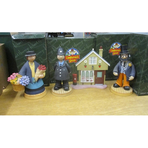 303 - Four Camberwick Green Limited Edition models to include Mrs Cobbit, Dr Mopp, The Post Office Shop Fr... 