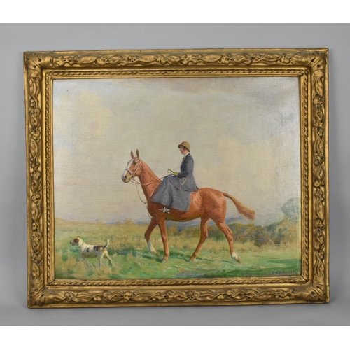 145 - Charles Edward Stewart (act. 1890-1930) British
depicting a member of the artist's family riding a h... 