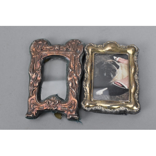 12 - An Edward VII silver frame by William Comyns, London 1901, in the Art Nouveau style with pierced fol... 