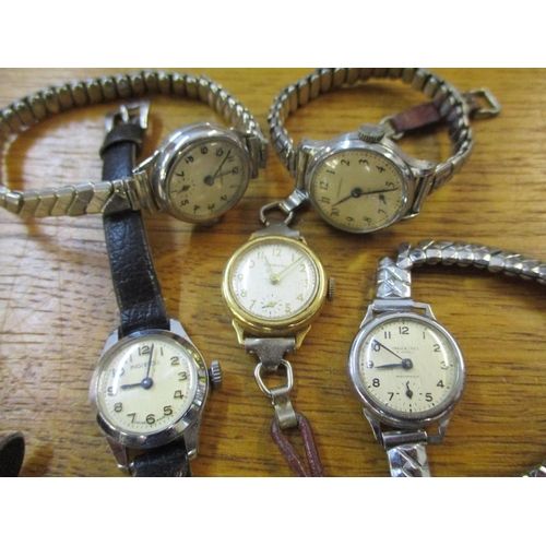 231 - Five vintage ladies Ingersoll wrist watches and a vintage Heuer pocket timer
Location: Cab